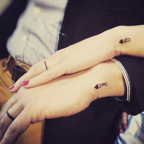 w/ husband Min Tattoo, Couple Tats, Girlfriend Tattoos, Him And Her Tattoos, Husband Tattoo, Best Couple Tattoos, Cute Matching Tattoos, Tattoo For Boyfriend, Couples Tattoos