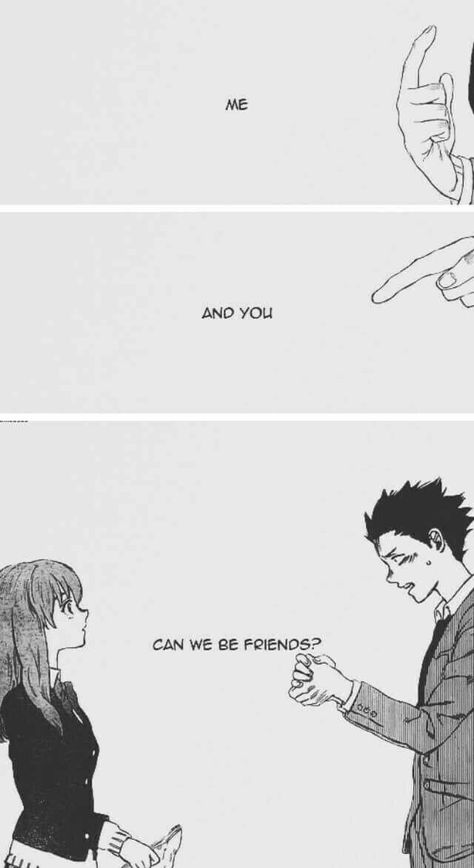 A Silent Voice Shoya And Shoko, Ishida And Nishimiya, Shoya Ishida Manga, No Love Wallpaper, Anime Sign, Shoko Nishimiya, Can We Be Friends, Shoya Ishida, Silence Voice