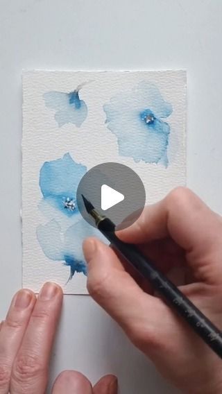 Katie Bates, Diy Large Wall Art, Watercolor Flowers Tutorial, Flowers Tutorial, Painting Videos, Watercolour Tutorials, Watercolor Inspiration, Flower Tutorial, Watercolor Artist