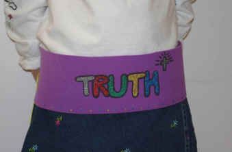 Belt of Truth Craft Belt Of Truth Craft, Armor Of God Lesson, Kingdom Rock Vbs, The Belt Of Truth, God's Army, Free Sunday School Lessons, Story Crafts, Armour Of God, Belt Of Truth