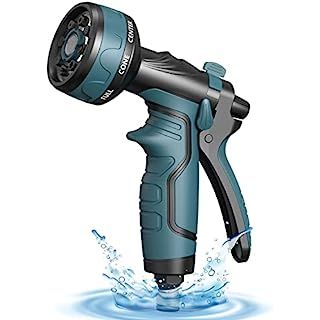 Garden Hose Pipe Spray Gun,10 Adjustable Patterns Hose Nozzle, High-Pressure Anti-Slip Water Hose Spray Gun for Plants & Lawns Watering, Car & Bike Washing and Pets Bathing : Amazon.co.uk: Garden Watering Plants, Water Sprayer, Hose Nozzle, Uk Garden, Car Washing, Car Bike, Water Hose, Spray Pattern, Water Spray