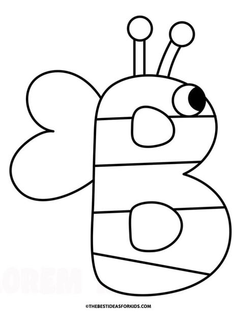 b is for bumblebee coloring page Worksheet Letter B For Preschool, Letter B Activities For Preschool Free, B Is For Butterfly Preschool, Preschool B Crafts, Letter B Arts And Crafts For Toddlers, B Is For Bee Craft, Letter B Activities For Preschool Crafts Art Projects, Letter Bb Activities For Preschool, Letter B Activities For Kindergarten