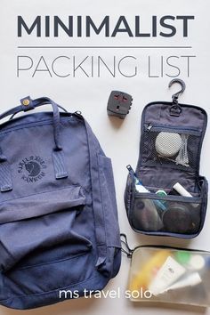 Minimalist Travel Packing, Minimal Packing, Minimalist Packing, Vacation Florida, Travel Capsule Wardrobe, Travel Capsule, Minimalist Travel, Travel Daypack, Suitcase Packing