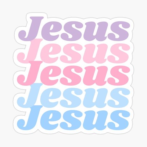 Christian Totes, Jesus Stickers, Savior Of The World, Jesus Design, God Sticker, Message Bible, I Love The Lord, Faith Stickers, Bible Quotes Wallpaper