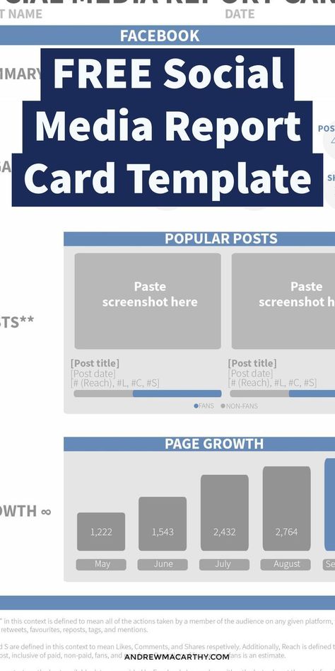 Looking for a clear and simple way to display the results and growth of your social media strategy? As someone in charge of the day-to-day running of social media accounts, you're likely to be well versed with the analytics that make up the back bone of your strategy. However, when it comes to spel Social Media Reporting Template, Social Media Report Template, Marketing Strategy Plan, Communication Strategy, Swansea Wales, Marketing Strategy Template, Social Media Report, Report Card Template, Shortcut Keys