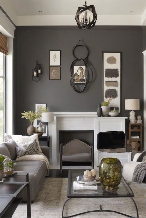 Discover the timeless allure of Iron Ore (SW 7069) in 2024's best wall color for a dash of classic elegance to your interior designer routine. #Ad #homedecor #homedesign #wallpaints2024 #Painthome #interiorarchitecture Wall Colors Green Living Room Colors
Bright Living Room Colors
Apartment Renovation
Living room Remodeling
Modern Paint Colors
2024 Iron Ore Living Room Wall, Iron Ore Accent Wall Living Room, Iron Ore Living Room, Colorful Living Room Bright, Renovation Living Room, Paint Colors 2024, Family Room Paint, Manchester House, Best Wall Colors