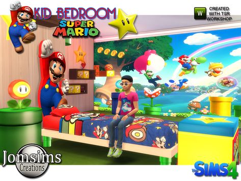 This time, I confess that I enjoyed myself. See the children's room. Super Mario Bros.this game is also part, games, who rocked my childhood. Found in TSR Category 'Sims 4 Kids Bedroom Sets' Sims 4 Cc Kids Bedroom, Gamer Boy Room, Pokemon Bedroom, Toddler Bed Boy, Kids Bedroom Boys, Pokemon Room, Sims 4 Beds, Gamer Boy, Sims 4 Bedroom