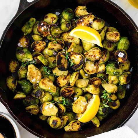 My method for cooking frozen brussels sprouts on the stovetop takes this humble vegetable and turns it into a flavorful perfection! Cooking Frozen Brussel Sprouts, What To Serve With Lasagna, Frozen Brussel Sprouts, Frozen Brussels Sprouts, Freezing Brussel Sprouts, Garlic Roasted Broccoli, Vodka Sauce, Vegan Mac And Cheese, Brussels Sprouts Recipe