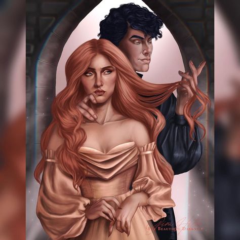 🥀 Gina 🥀 on Instagram: “Evangeline Fox & The Prince of Hearts from ‘Once Upon A Broken Heart’ by @stephanie_garber ✨❤️ . This piece was done for the wonderful Lou…” Evangeline Jacks, Jacks Prince Of Hearts, The Prince Of Hearts, Sydney Mack, Prince Of Hearts, Caraval Series, Before Trilogy, Once Upon A Broken, Fall City