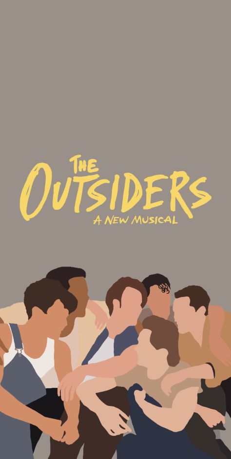 A musical inspired by the book by S.E. Hinton 😃 The Outsiders The Musical, The Outsiders Musical Aesthetic, Outsiders Musical Wallpaper, The Outsiders Musical Wallpaper, Outsiders The Musical, Musical Theater Wallpaper, The Outsiders Wallpaper Iphone, Musical Theatre Aesthetic Wallpaper, The Outsiders Aesthetic Wallpaper