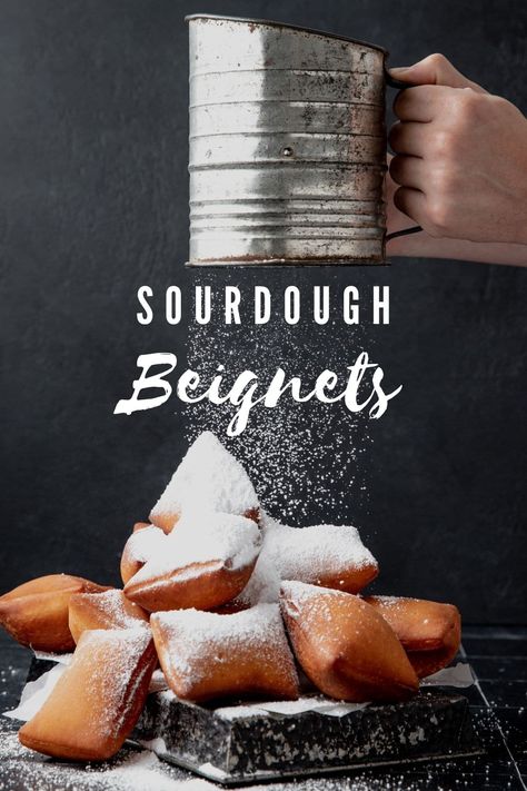 Sourdough Beignets Sourdough Beignets, Miracle Bread, Sourdough 101, Sourdough Sweets, Sourdough Starters, Beignet Recipe, Natural Yeast, Sourdough Starter Discard Recipe, Discard Recipes