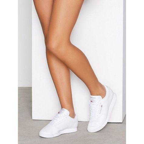 Reebok Classics Princess ($76) ❤ liked on Polyvore featuring shoes, sneakers, white, womens-fashion, round toe shoes, reebok, white trainers, white low sneakers and reebok shoes Stylish Sneakers Women, Reebok Princess, Shoes Sneakers White, Keds Style, Fashion Shoes Boots, Reebok Classics, Reebok Sneakers, Round Toe Shoes, Poses References