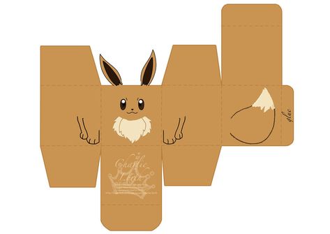 Papercraft Cute, Evee Pokemon, Eve Pokemon, Pokemon Papercraft, Pokemon Party Decorations, Papercraft Pokemon, 3d Pokemon, Pokemon Craft, Pokemon Birthday Party