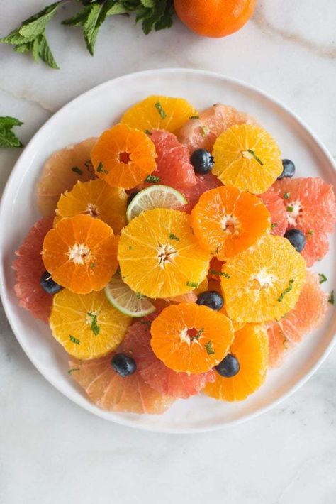 Citrus Fruit Salad Citrus Fruit Salad, Fruit Presentation, Winter Fruits, Summertime Salads, Creamy Mustard Sauce, Tastes Better From Scratch, Winter Fruit, Dessert Aux Fruits, Orange Fruit