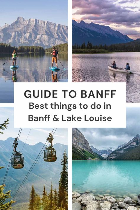 Banff Travel Guide - 10 Best things to do in Banff and Lake Louise  via @https://www.pinterest.ca/wendynordvikcar/ Things To Do In Banff Summer, Banff Vacation, Banff Travel, Things To Do In Banff, Vermillion Lakes, Canadian Road Trip, Europe Photos, Bucket List Destinations, Dream Travel Destinations