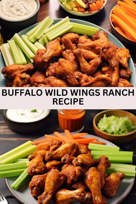 Copycat Ranch Dressing, Buffalo Wild Wings Ranch Recipe, Copycat Buffalo Wild Wings, Vegetable Dips, Spicy Dip, Ranch Dressing Recipe, Buffalo Wild, Buffalo Wild Wings, Ranch Recipe