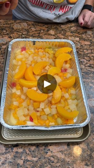 175K views · 2.3K reactions | Fruit Cocktail Cake! | Fruit Cocktail Cake! Charles and Kim make a yummy fruit-filled treat! | By Charles Parks | Facebook Fruit Cocktail Dump Cake, Fruit Cocktail Cobbler, Fruit Cocktail Dessert, Recipes With Fruit Cocktail, Fruit Cocktail Cake, Charles Parks, Fruit Cake Recipe, Cocktail Cake, Yummy Fruit