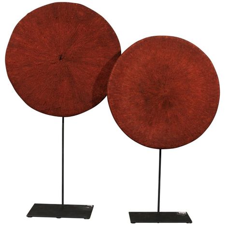 Two Ethnic Isicholo Bridal Red-Ocher Hats from South Africa, Zulu People Isicholo Zulu Hat, African Hats, Married Women, Red Ochre, Art Premier, African Decor, Red Art, Arte Popular, Zulu