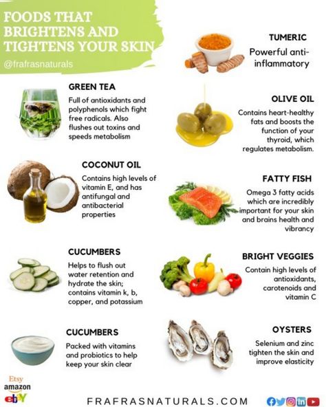 Food For Brightening Skin, Skincare Food Glowing Skin, Foods That Tighten Skin, Skin Tightening Foods, Good Face Mask, Skincare Diet, Skincare Food, Prep Snacks, Speed Metabolism