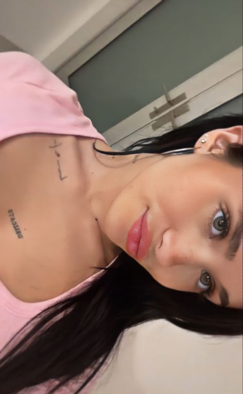 Nessa Barrett Selfie, Nessa Barrett Tattoo, Forever Girl, Nessa Barrett, Beauty Mark, Selfie Ideas, Selfies, Tattoo Quotes, Tattoos