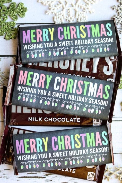 Secert Santa, Christmas Candy Bar Wrappers, Christmas Wrapper, Chocolate San Valentin, Christmas Candy Bar, Diy Christmas Candy, Xmas Candy, Prayer Partner, Christmas Candy Gifts