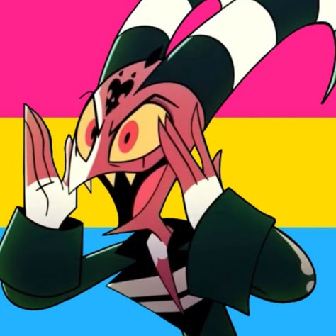 Helluva boss Blitzø pride icon pansexual pan Pan Panic, Pride Pfp, Pansexual Flag, Cats Art Drawing, Pride Icons, Lgbtq Stuff, Happy Pride Month, Pansexual Pride, Lgbt Flag