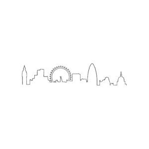 London Outlined 1 London Skyline Tattoo, Skyline Tattoo, London Drawing, Realistic Fake Tattoos, Realistic Temporary Tattoos, Custom Temporary Tattoos, London Tattoo, Minimalist Drawing, Outline Drawing