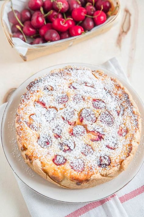 Cherry Custard Pie Recipe, Cherry Custard Pie, Cherry Custard, Fruit Pie Recipe, Cherry Cake Recipe, Fresh Fruit Tart, Custard Pie Recipe, Tart Cherries, German Cake