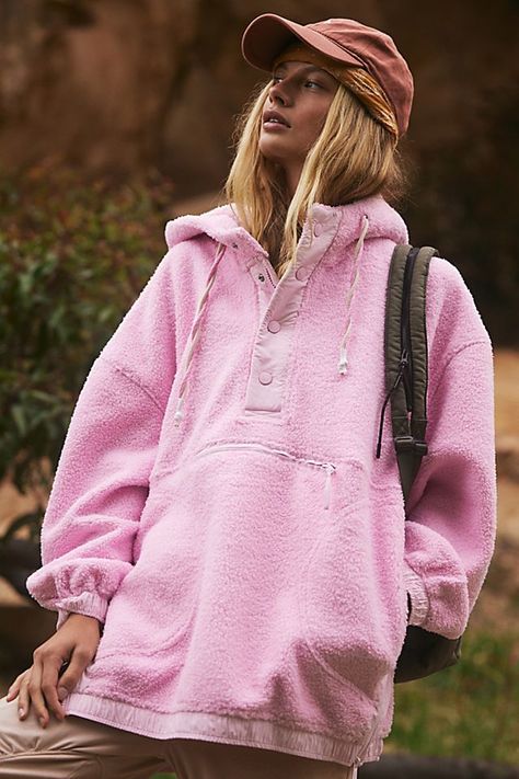 Fuzzy Was She Fleece Pullover Free People Fleece, Athleisure Jacket, Free People Activewear, Fire Fits, Print Pullover, Boho Clothing, Winter Wear, Boho Outfits, Fleece Jacket