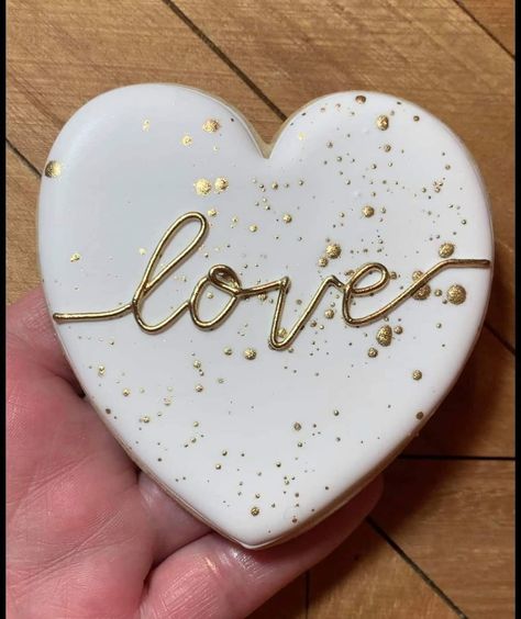 50th Anniversary Cookies, Wedding Cookies Decorated, Wedding Shower Cookies, Valentine Cookies Decorated, Anniversary Cookies, Engagement Cookies, Heart Sugar Cookie, Bridal Cookies, Valentine Sugar Cookies