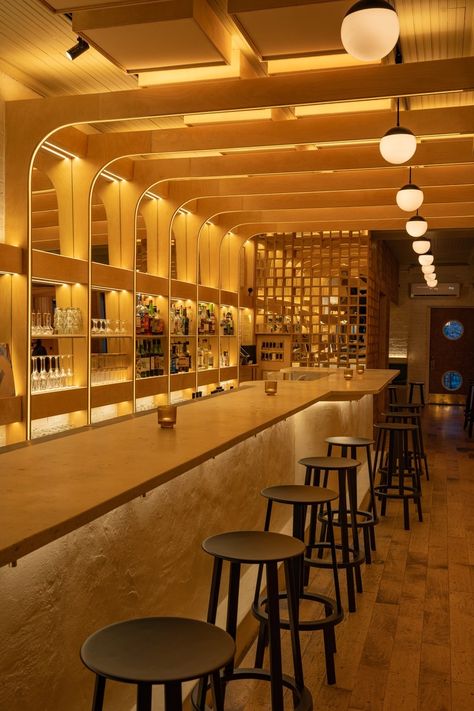 A new audiophile bar has opened in NYC Japanese Bar Design, Vinyl Cafe, Japanese Bar, Concrete Terrazzo, Garden Pods, Record Room, Whisky Bar, Small Bar, Listening Room