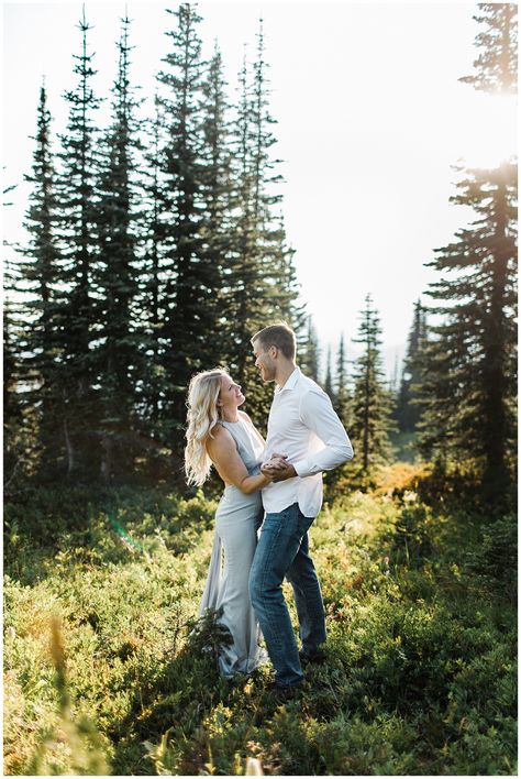 Mount Rainier National Park Engagement Session at Tipsoo Lake | Lindsey Ramdin | L.A.R. Weddings | Seattle Wedding Photographer | Cleveland Wedding Photographer Tipsoo Lake Engagement, Tipsoo Lake, Cleveland Wedding, Mount Rainier National Park, Rainier National Park, Pacific Crest Trail, Couple Photo, Seattle Wedding, Studio Space