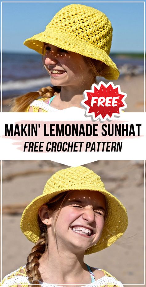 Crochet Soccer, Sunhat Pattern, Caps Ideas, Crochet Adult Hat, Crochet Bonnet, Crochet Sun, Crochet Summer Hats, Crochet Sun Hat, Crochet Hat Free