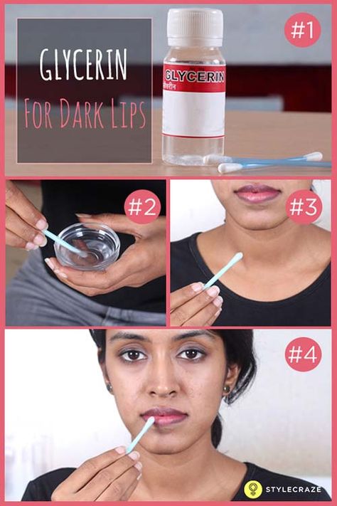 How To Get Rid Of Dark Lips - Glycerine For Dark Lips, Beauty Hacks Lips, Hide Dark Circles, Hot Pink Lips, Natural Blush, Pink Lip Gloss, Black Lips, Dark Lips, Upper Lip