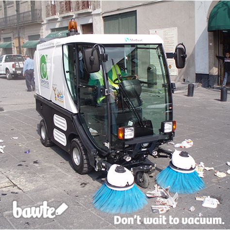 Street sweeper, vacuum cleaner. It's all good with Bawte. Street Sweeper, Road Sweeper, Bike Lane, Tri Cities, Snow Removal, 3d Modelle, Heavy Machinery, Utility Vehicles, Garbage Truck