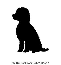 Small Dog Silhouette, Dog Woodburning, Poodle Vector, Poodle Silhouette, Cavoodle Dog, Dog Drawing Simple, Wool Tote Bag, Poddle, Wool Tote