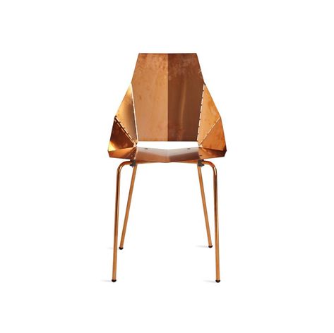 Blu Dot Real Good Chair - Copper by 2Modern - Dwell The Jungalow, Copper Chair, Balance Design, Designer Living, Making Space, Blu Dot, Contemporary Dining Chairs, Modern Seating, Bedroom Chair