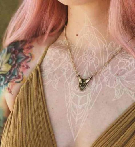 Chest Neck Tattoo, Designed Tattoos, Armpit Tattoo, Concept Reference, Thumb Tattoos, Magic Runes, White Tattoos, Throat Tattoo, Neck Tattoos Women