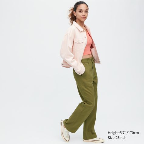 Uniqlo Outfit, Pantalon Large, Laid Back Style, How To Style, Comfortable Outfits, Straight Cut, Uniqlo, Trousers Women, Casual Style