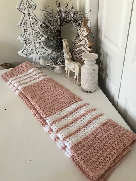 Blush Crib Bedding, Baby Pink Bedding, Pink Crib Bedding, White Baby Blanket, Blush Nursery, Striped Crochet Blanket, Pink Crib, Striped Baby Blanket