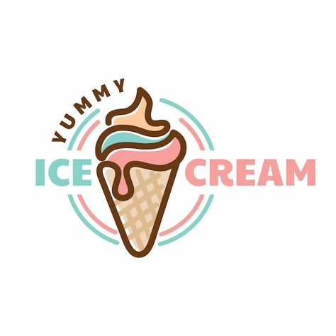 Ice cream logo design simple line gelato... | Premium Vector #Freepik #vector #ice-cream-cartoon #chocolate-ice-cream #gelato #ice-cream-cone Ice Cream Logo Ideas, Gelato Logo, Ice Cream Logo Design, Logo Ice Cream, Ice Cream Jewelry, Ice Logo, Ice Cream Cartoon, Logo Design Simple, Ice Cream Logo