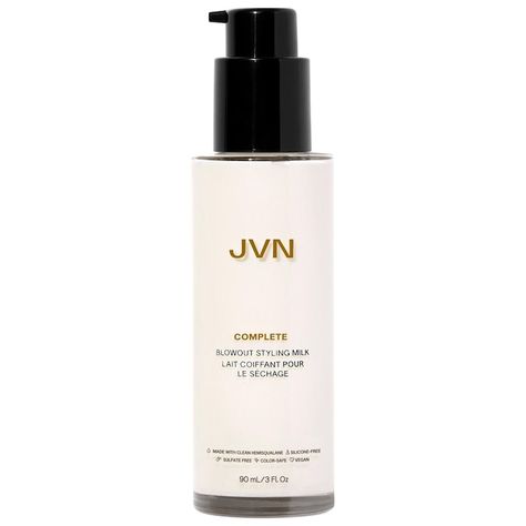 Complete Blowout Styling Milk - JVN | Sephora Jvn Hair, Humidity Hair, Benzalkonium Chloride, Hair Concerns, Sephora Beauty, Coily Hair, Styling Cream, Hair Strand, Beauty Inside