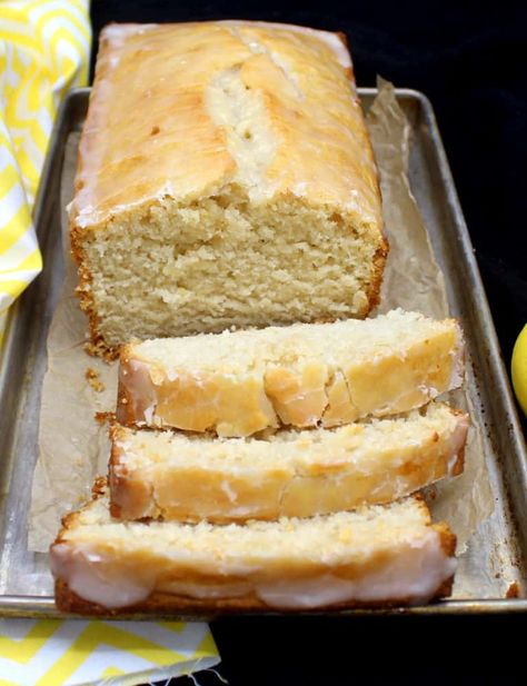 Vegan Pound Cake Recipe, Vegan Pound Cake, Whiskey Cake, Lemon Pound Cake Recipe, Nut Free Recipes, Pound Cake Recipe, Lemon Glaze, Vegan Yogurt, Lemon Pound Cake