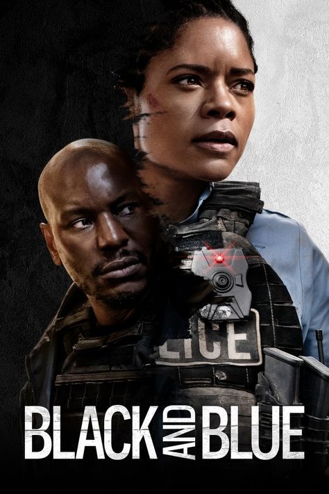 Black and Blue Check more at https://123.filma12.eu/movies/black-and-blue/ Blue Movie Poster, Amc Movie Theater, Mike Colter, Female Cop, Movie Black, Tv Series Online, Movies 2019, About Time Movie, Blue Ray