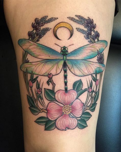 Dragonfly • Lavender • Dogwood Tattoo | Tattoo Ideas and Inspiration Dogwood Tattoo, Dogwood Flower Tattoos, Antler Tattoo, Pnw Tattoo, Lily Flower Tattoos, Teaching Drama, Lavender Tattoo, Remembrance Tattoos, Lily Tattoo