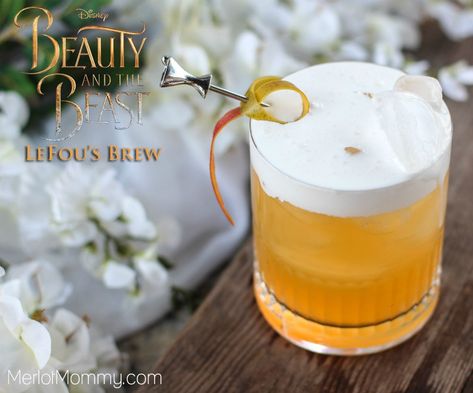 LeFou’s Brew Cocktail, Beauty and the Beast Inspired Cocktail Disney Themed Cocktails, Cinnamon Cocktail, Beauty And The Beast Wedding Theme, Disney Cocktails, Themed Cocktails, Beauty And Beast Birthday, Disney Inspired Food, Beauty And Beast Wedding, Disney Drinks