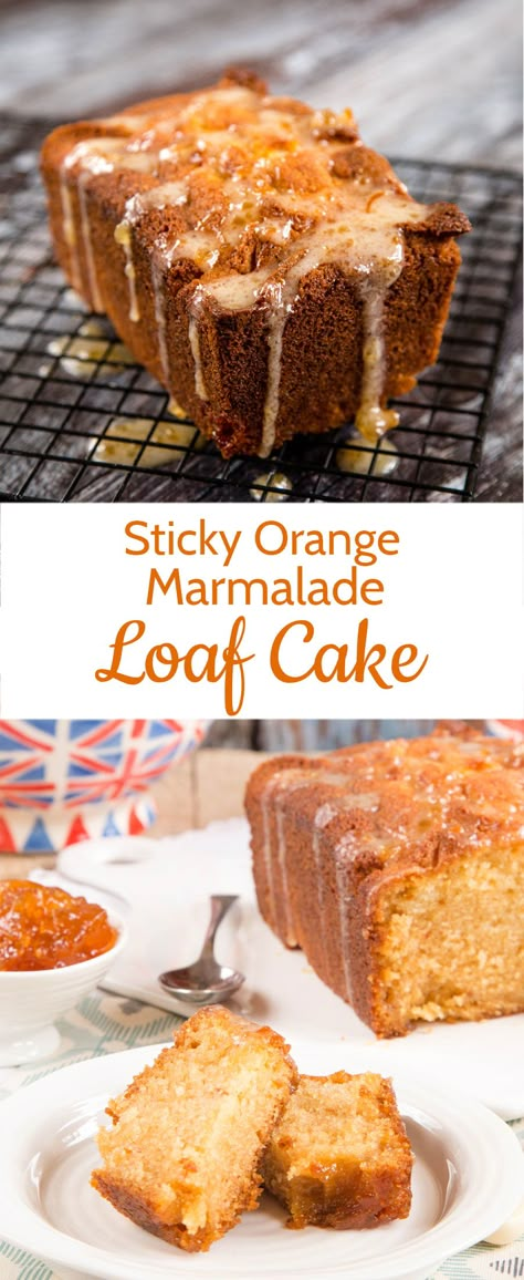 English Cake Recipe, Orange Marmalade Cake, Easy Loaf Cake, British Tea Time, Marmalade Cake, Seville Orange Marmalade, Seville Orange, Tea Loaf, Loaf Cake Recipes