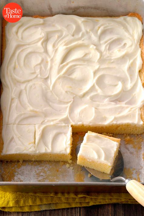 75 Classic Recipes Grandma Knew by Heart Lemon Bars With Cream Cheese, Vanilla Wacky Cake Recipe, Wacky Cake Recipe, Bars With Cream Cheese, Baking Contest, Wacky Cake, Lemon Bars Recipe, With Cream Cheese Frosting, Cheese Flavor