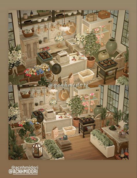 Cottagecore Interior, Cottagecore Animal Crossing, Flower Shop Interiors, Nintendo Switch Animal Crossing, Acnh Cottagecore, Flower Shop Design, Happy Home Designer, Animal Crossing Wild World, Animal Crossing Characters