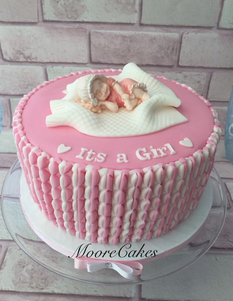 Pink Baby Shower cake Heart Baby Shower Cake, Baby Belly Cake, Belly Cakes, Pink Baby Shower Cake, Elephant Baby Shower Cake, Baby Shower Cakes Girl, Pastry Art, Baby Belly, Girl Cake